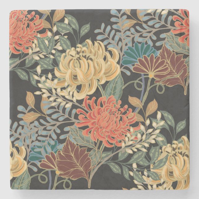 Mehndi Tracery Tile: Ethnic Seamless Design Stenunderlägg (Framsidan)