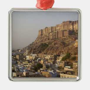 Mehrangarh Fort av Jodhpur. Rajasthan, INDIA. Julgransprydnad Metall