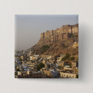 Mehrangarh Fort av Jodhpur. Rajasthan, INDIA. Knapp