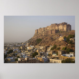 Mehrangarh Fort av Jodhpur. Rajasthan, INDIA. Poster