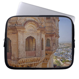 Mehrangarh Fort högt över Jodhpur, Den blå Laptop Sleeve