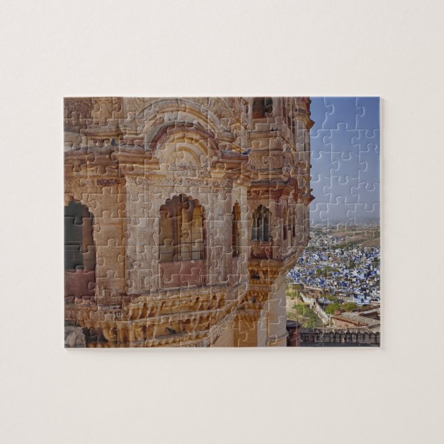 Mehrangarh Fort högt över Jodhpur, Den blå Pussel (Horisontell)