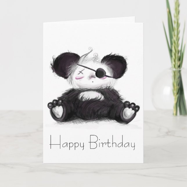 Mei Mei Panda Pirat Kort (Framsida)