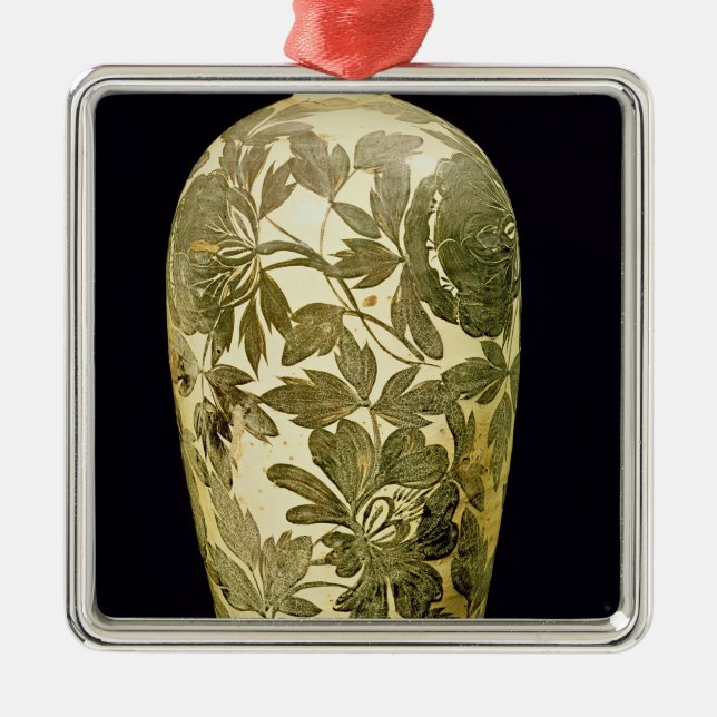 Mei P'ing vas med en svart blom- dekoration (Framsidan)