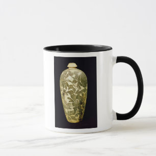 Mei P'ing vas med en svart blom- dekoration Mugg