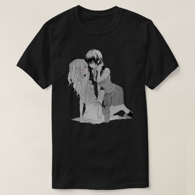 Mei x Yuzu - Citrus Manga Sticker T Shirt (Design framsida)