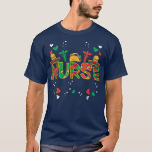 Meican Nurse Cinco De Mayo Nurse Women SCrub Top R T Shirt