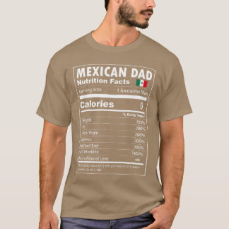 Meican Pappa Näringsfakta Stolt Meican Pappa fam T Shirt