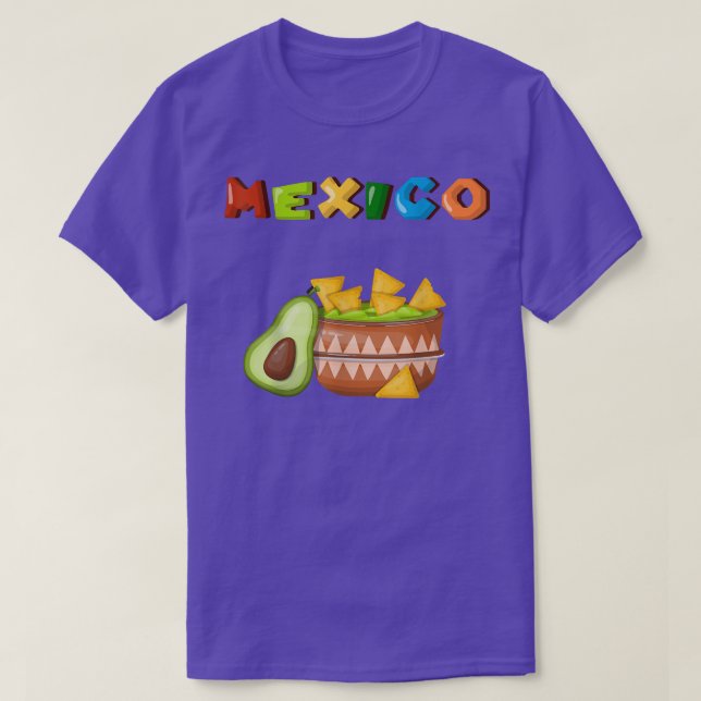 Meico Tacos och Avocado T Shirt (Design framsida)