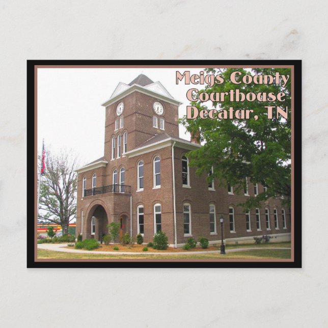 Meigs County Domstol - Decatur, TN Vykort (Framsida)