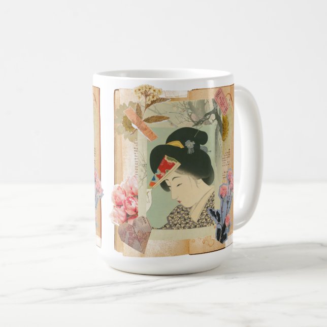 Meiji Era Beauty: Ukiyo-e – Traditional Japanese  Kaffemugg (Framsida höger)
