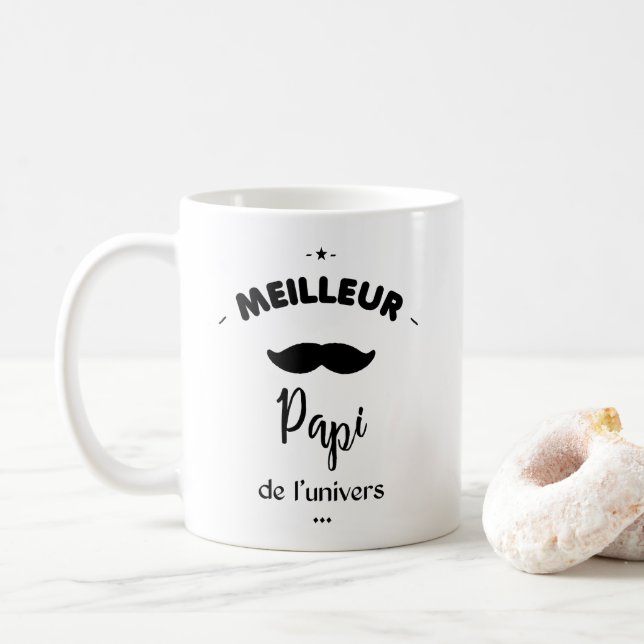 Meilleur papi de l univers kaffemugg (Med munk)