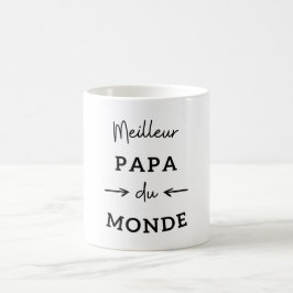 Meilleur pappa du monde (noir) kaffemugg