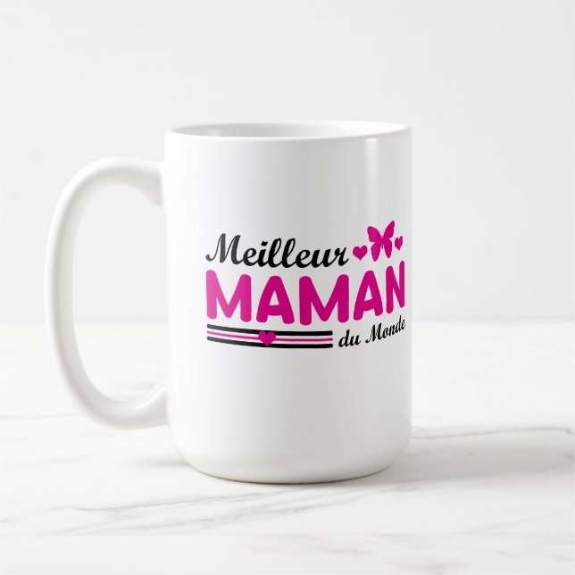 Meilleure Maman du Monde Kaffemugg (Vänster)