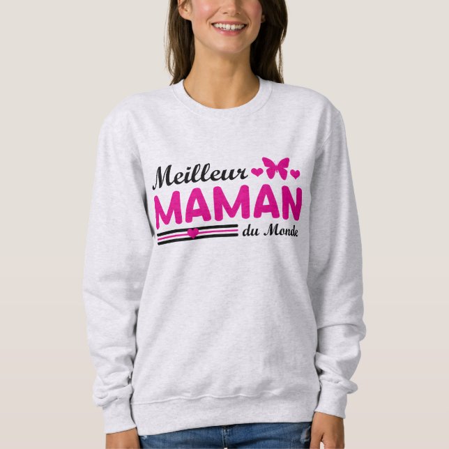Meilleure Maman du Monde T Shirt (Framsida)