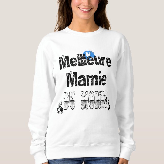 Meilleure Mamie du Monde T Shirt (Framsida)