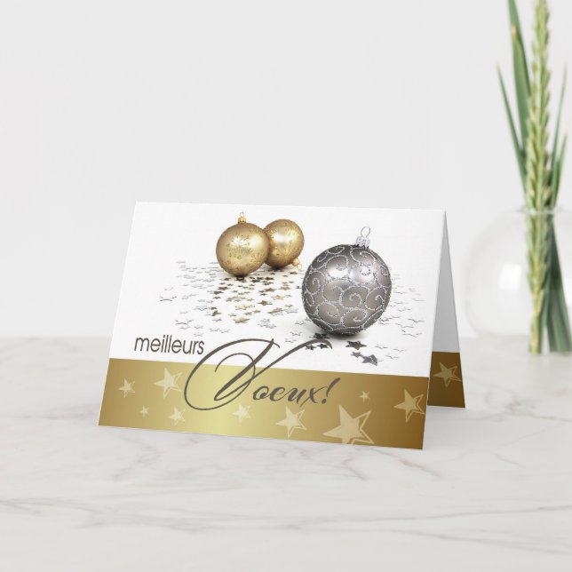 Meilleurs Voeux.julkort i Fransk Helgkort (Framsida)