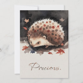 Mein kleiner Igel-Freund „Zwergerl“ Grußkarte Julkort