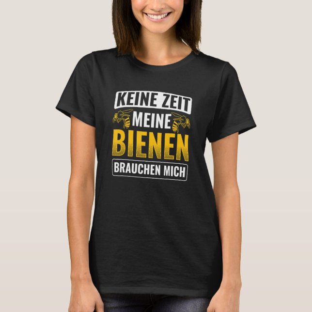 Meine Biene Bauch Mich Beekeeper T Shirt (Framsida)