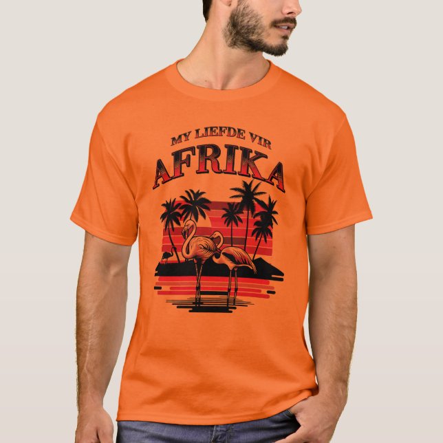 Meine Liebe Liefde zu Afrika (Afrikaans) T Shirt (Framsida)