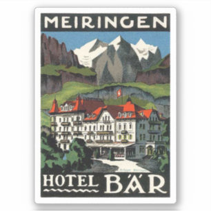 Meiringen Hotel Pub Klistermärken