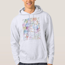 Meishan Kina Stadskarta Hoodie