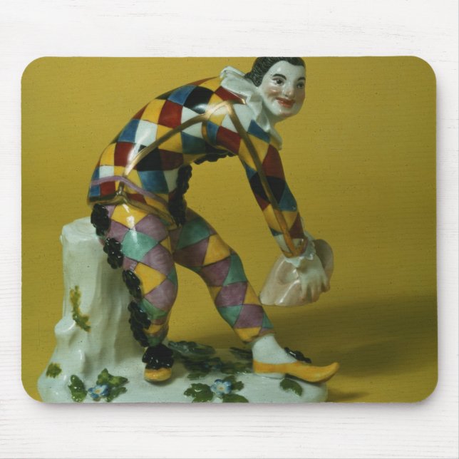 Meissen figur av harlequinen, c.1750 musmatta (Framsidan)
