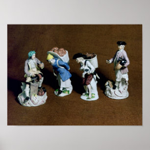 Meissen figurer:saddler,getsäljare poster