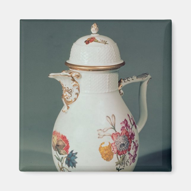 Meissen-kaffekanna, 1740-50 magnet (Framsidan)