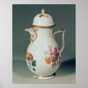 Meissen-kaffekanna, 1740-50 poster