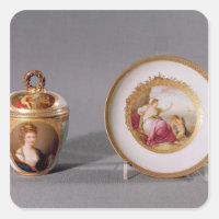 Meissen kopp, täckblad och såser