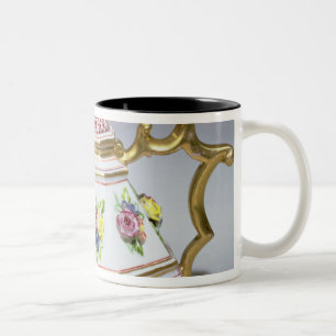 Meissen octagonal tekanna, c.1718 Två-Tonad mugg