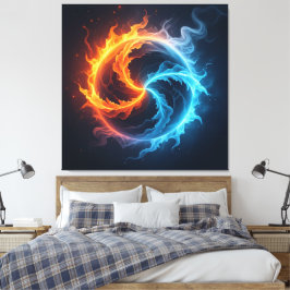 „Meister der 4 Elemente“ Canvastryck