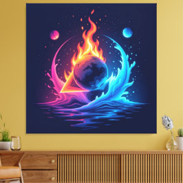  „Meister der 4 Elemente“   Canvastryck