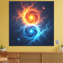  „Meister der 4 Elemente“   Canvastryck