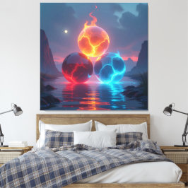  „Meister der 4 Elemente“   Canvastryck