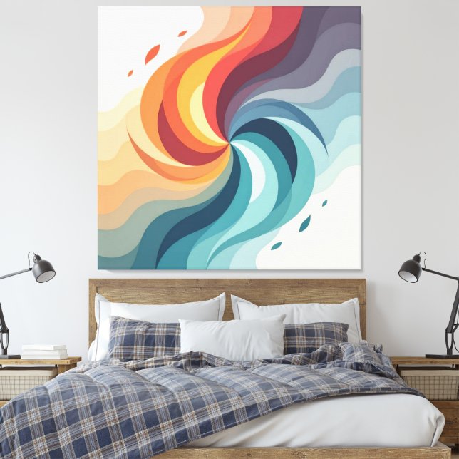  „Meister der 4 Elemente“   Canvastryck (Insitu (sovrum))