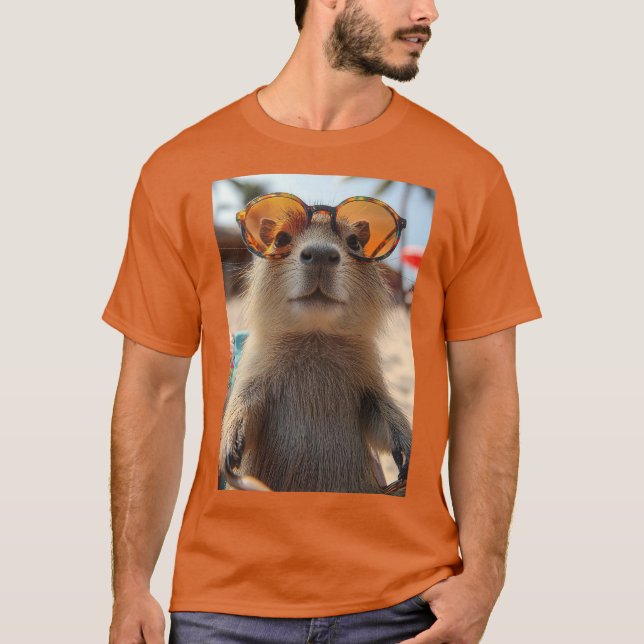 Meister der Entspannung – Das relaxte Capybara T Shirt (Framsida)