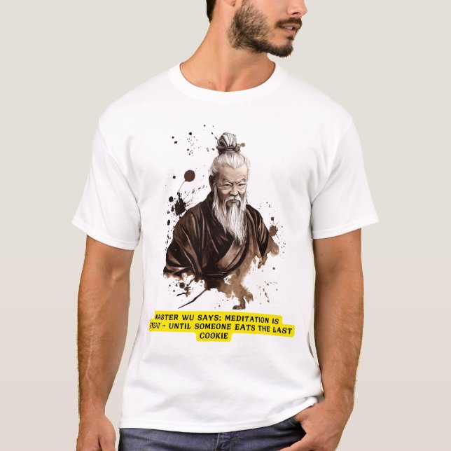Meister Wu T-Shirt | Chinesische Tuschezeichnung (Framsida)