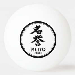MEIYO-heder bushido dygnet samurai kanji-tatuering Pingisboll