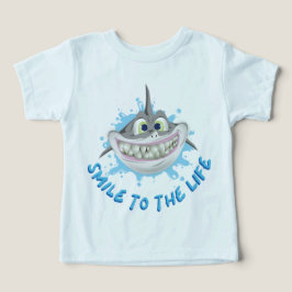 Mejande haj i tecknad stil - sjömil till livet t shirt