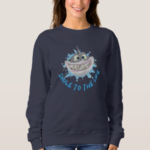 Mejande haj i tecknad stil - sjömil till livet t shirt