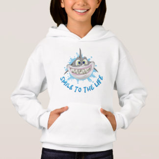 Mejande haj i tecknad stil - sjömil till livet t shirt
