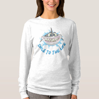 Mejande haj i tecknad stil - sjömil till livet t shirt