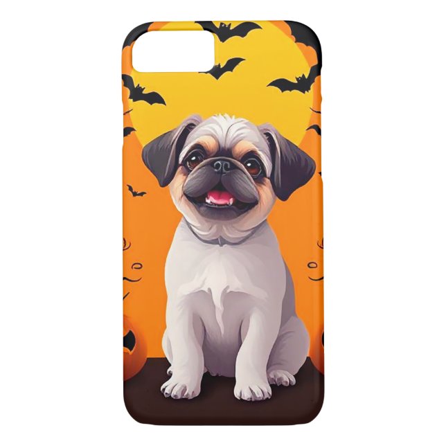 Mejande pug Case-Mate iPhone skal (Baksida)