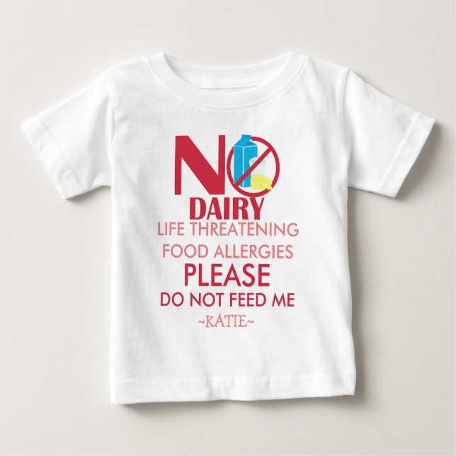 Mejeriallergiskjortan, matar inte mig t shirt (Framsida)