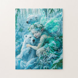 Mejeribarn och lekande Polar Pussel