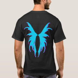 Mejeridesign 2-Vingar - ljusblå/Rosa kontur T-shirt