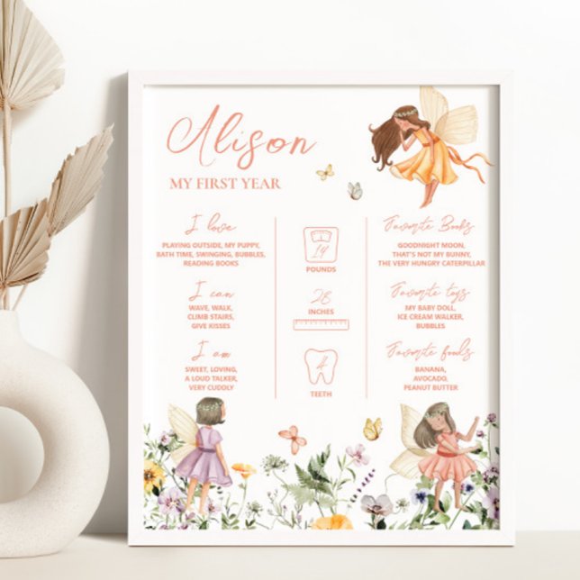 Mejeriet 1:a födelsedag - milstolpe poster (Skapare uppladdad)