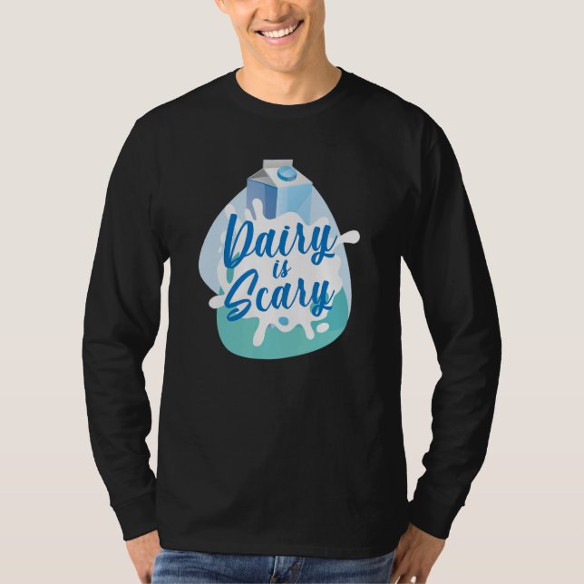 Mejeriet är Scary Vegan T Shirt (Framsida)
